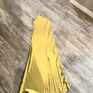 Yellow One-Shoulder Dress